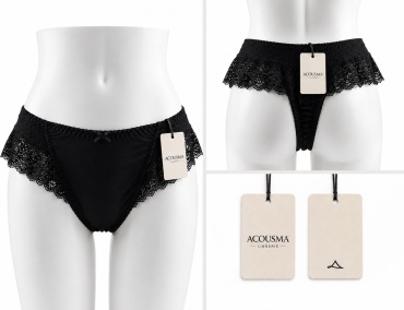 Стринги Acousma черный