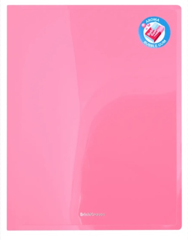 Папка ErichKrause Glossy Bubble Gum , А4, розовый