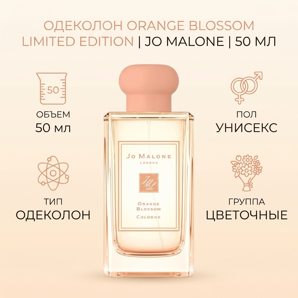 Jo Malone Orange Blossom Cologne Limited Edition одеколон EDC 50 мл, унисекс