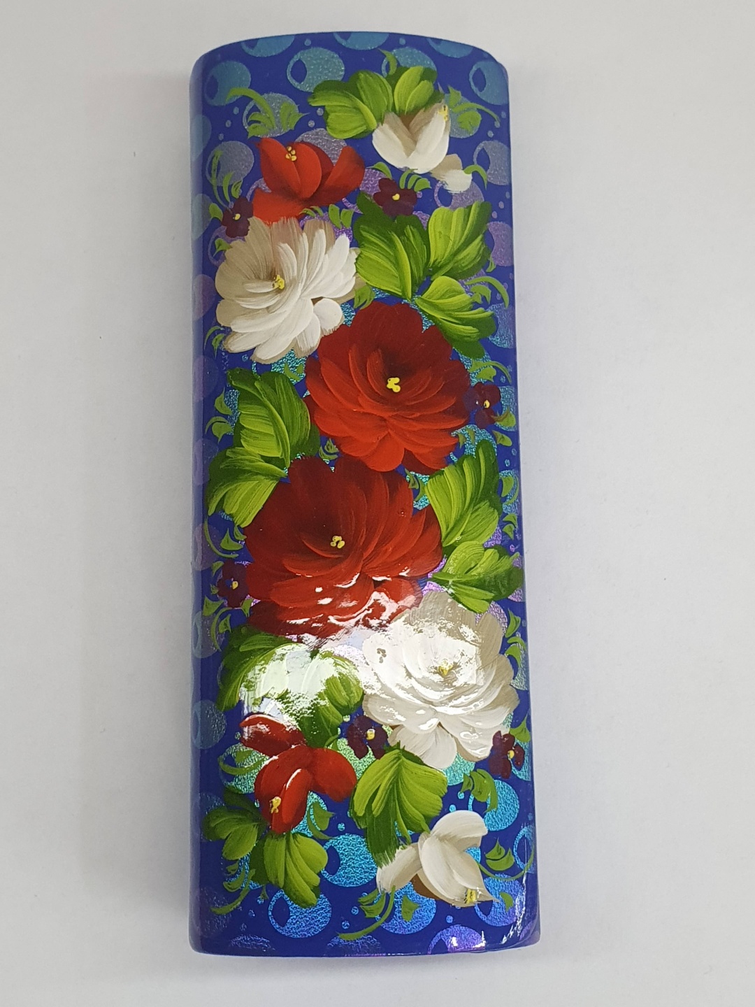 Жесткий футляр искусственная кожа, 16 x 6 см синий, мультиколор