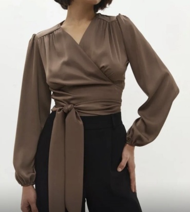Блузка GJ CHIC LIFE коричневый