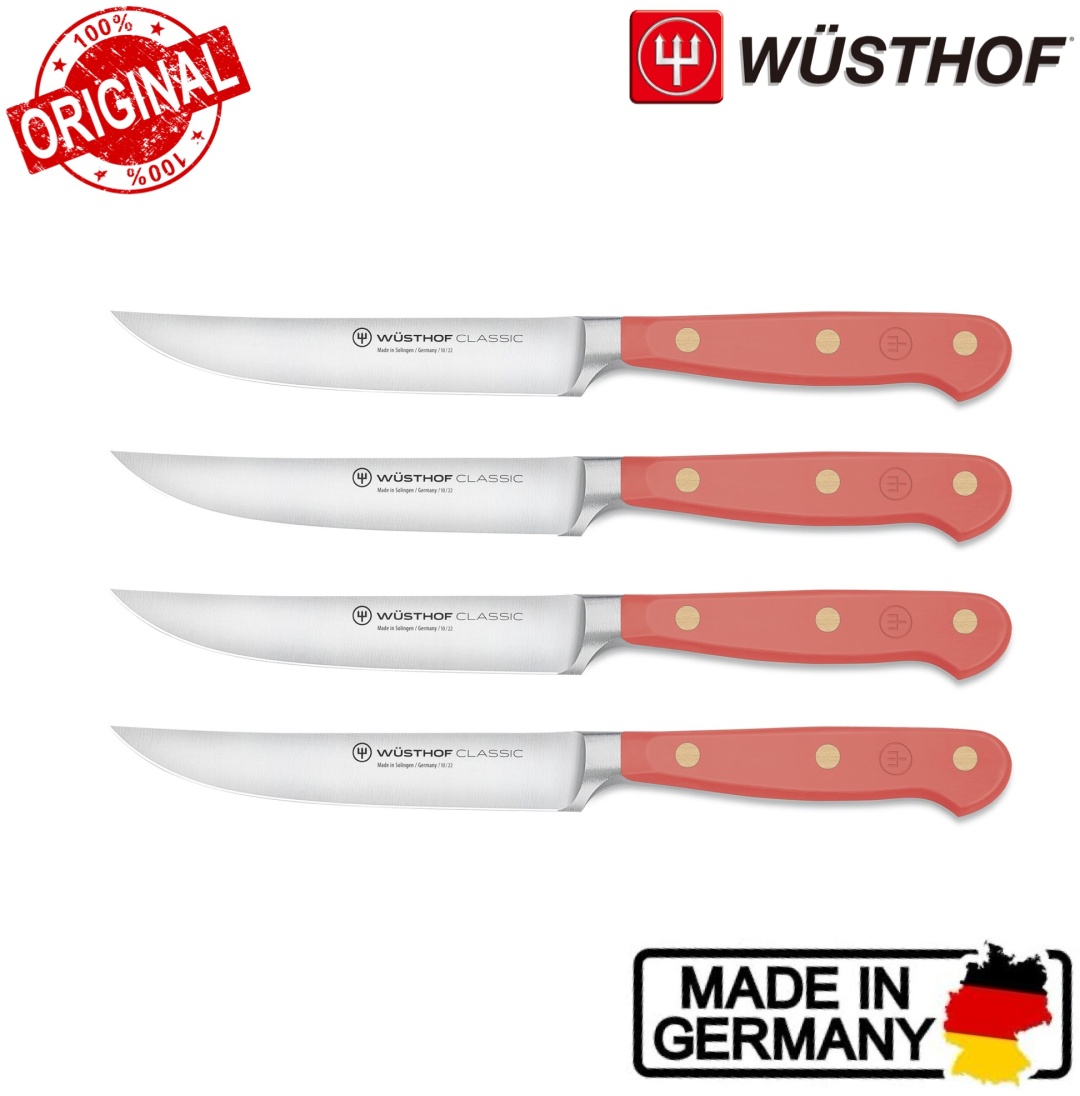 Набор ножей WUSTHOF Classic Steak 11.4 см, лезвие: углеродистая сталь 4 шт