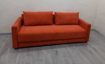 Диван TURAN HOME Comfort, 220х95 см, обивка велюр, оранжевый