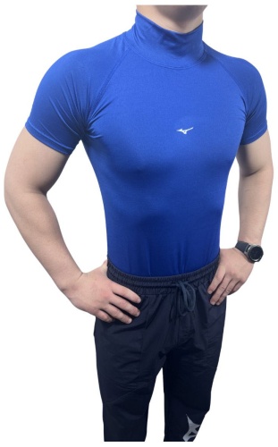 Рашгард Mizuno синий