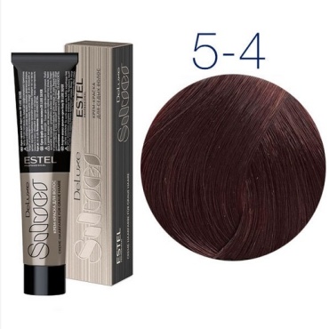 ESTEL PROFESSIONAL De Luxe Silver 5/4 светлый шатен медный крем-краска 60 мл