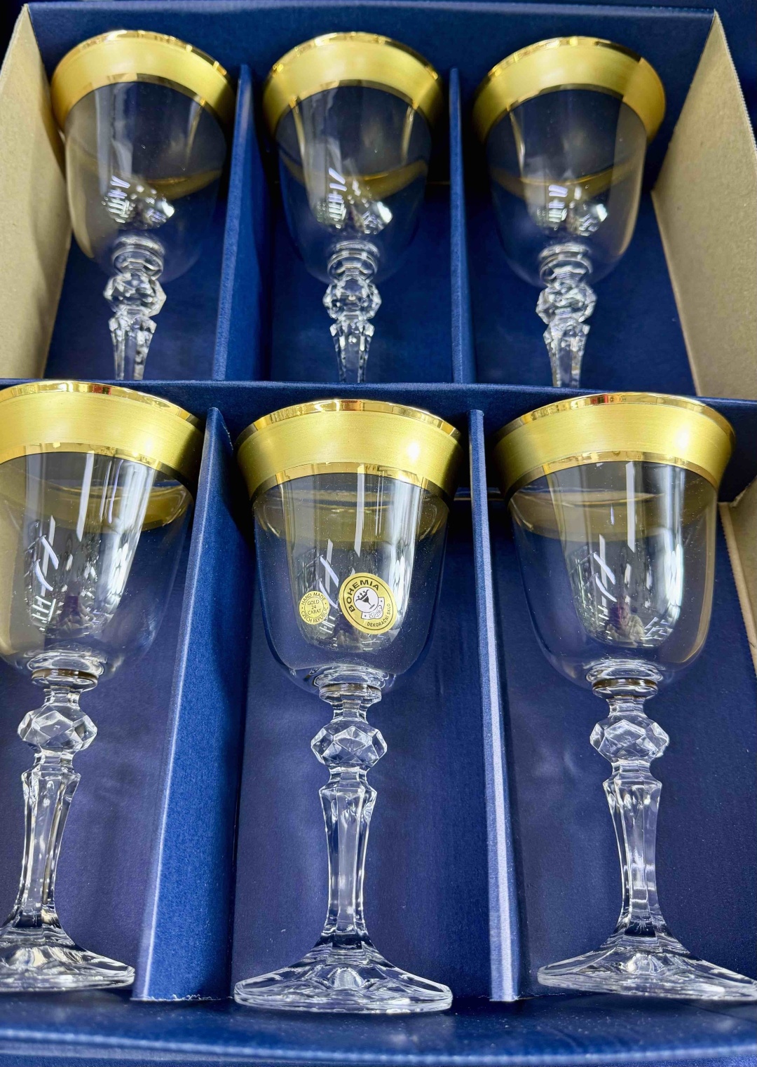 Набор бокалов Bohemia Crystal 220 мл, стекло, 6 шт
