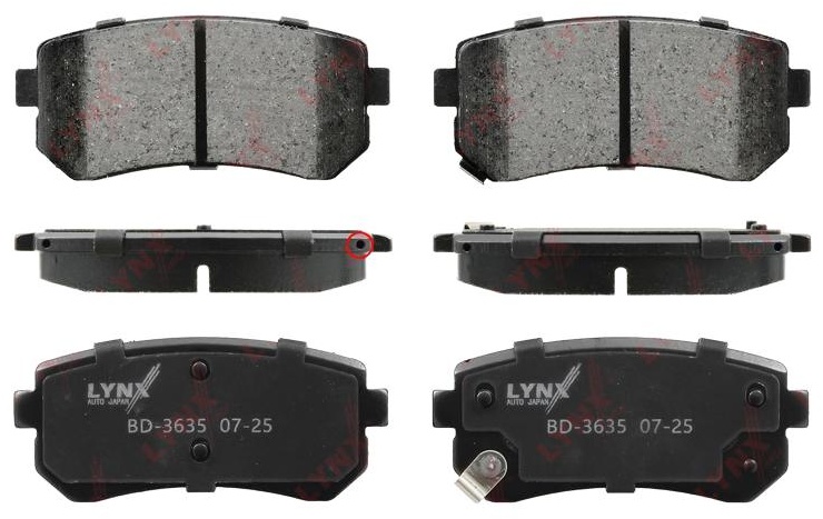 Колодки LYNXauto BD3635