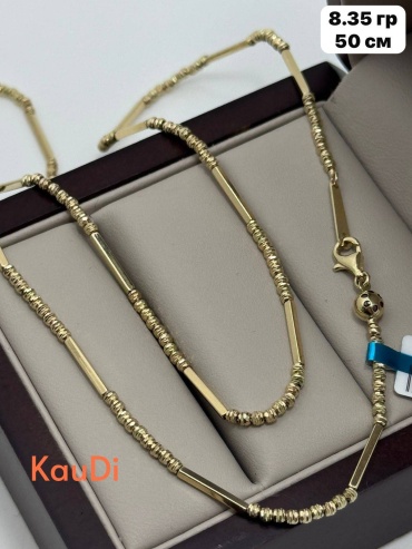 KauDi _Колье _ длина 50 см, вес 8.35 г золото, плетение перлина