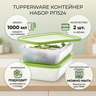 Tupperware контейнер РП524 2 шт, пластик