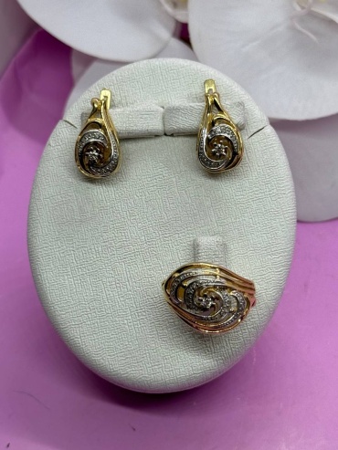 SAR JEWELRY Tihana_D_60_62_058_9137_18 вес 9 г золото, бриллиант