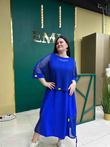 Повседневное платье FASHION синий