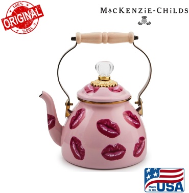 MACKENZIE-CHILDS чайник Handcrafted Kiss Me 2 л, эмалированная сталь