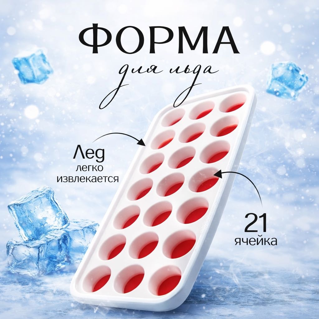 BEKE для льда, для конфет, для мармелада, для мороженого, для шоколада H-1, пластик, силикон