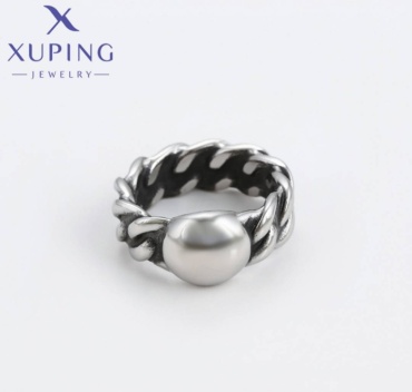 Кольцо Xuping Jewelry ХР 17 размер 17 сталь, нержавеющая сталь, без вставок, серебристый
