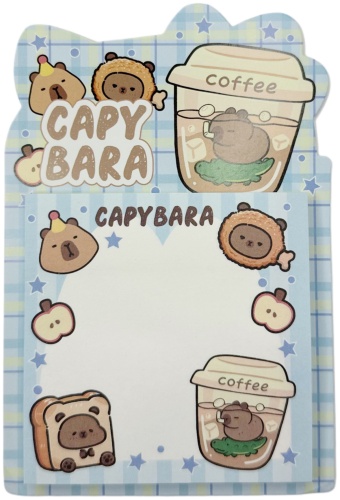 Стикеры для заметок Капибара Capybara , бумага, 65 шт