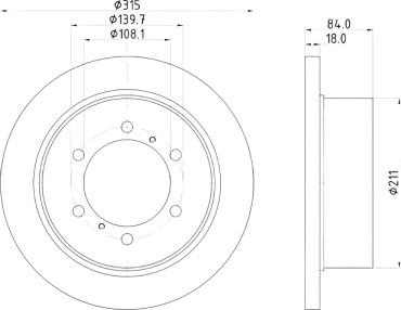 Диски Nisshinbo задние ND3035