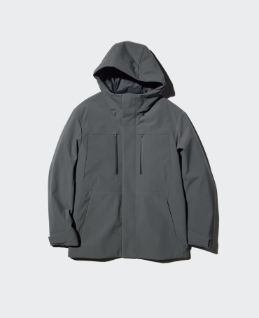 Парка Uniqlo серый