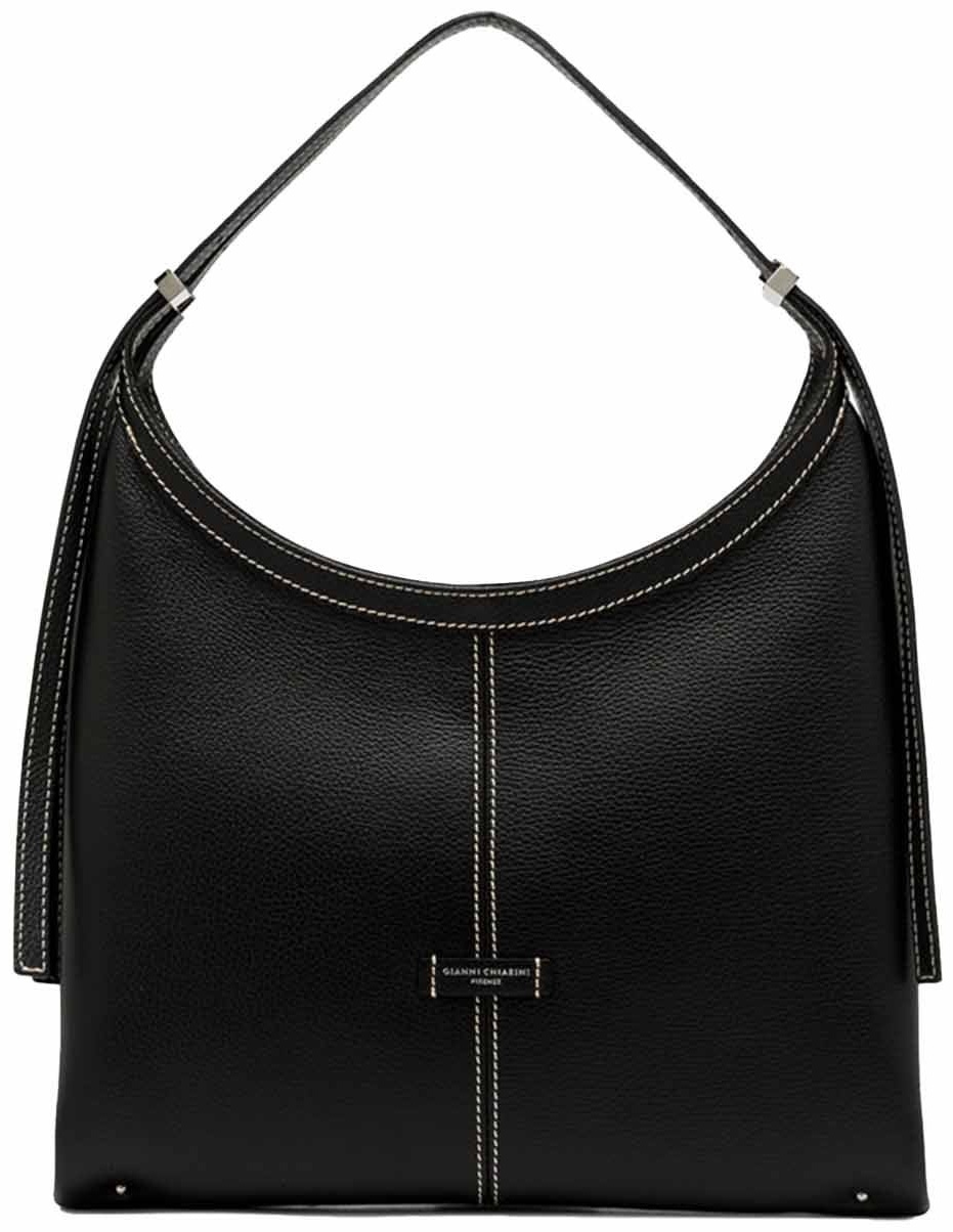 Сумка хобо Gianni Chiarini натуральная кожа черный