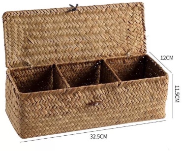 OMALI HOME корзина универсальная 32.5x12x11.5 см, солома
