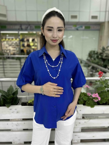 Рубашка синий