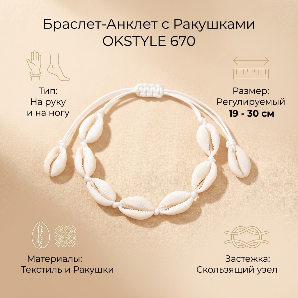 OK Style длина 30 см текстиль, без вставок