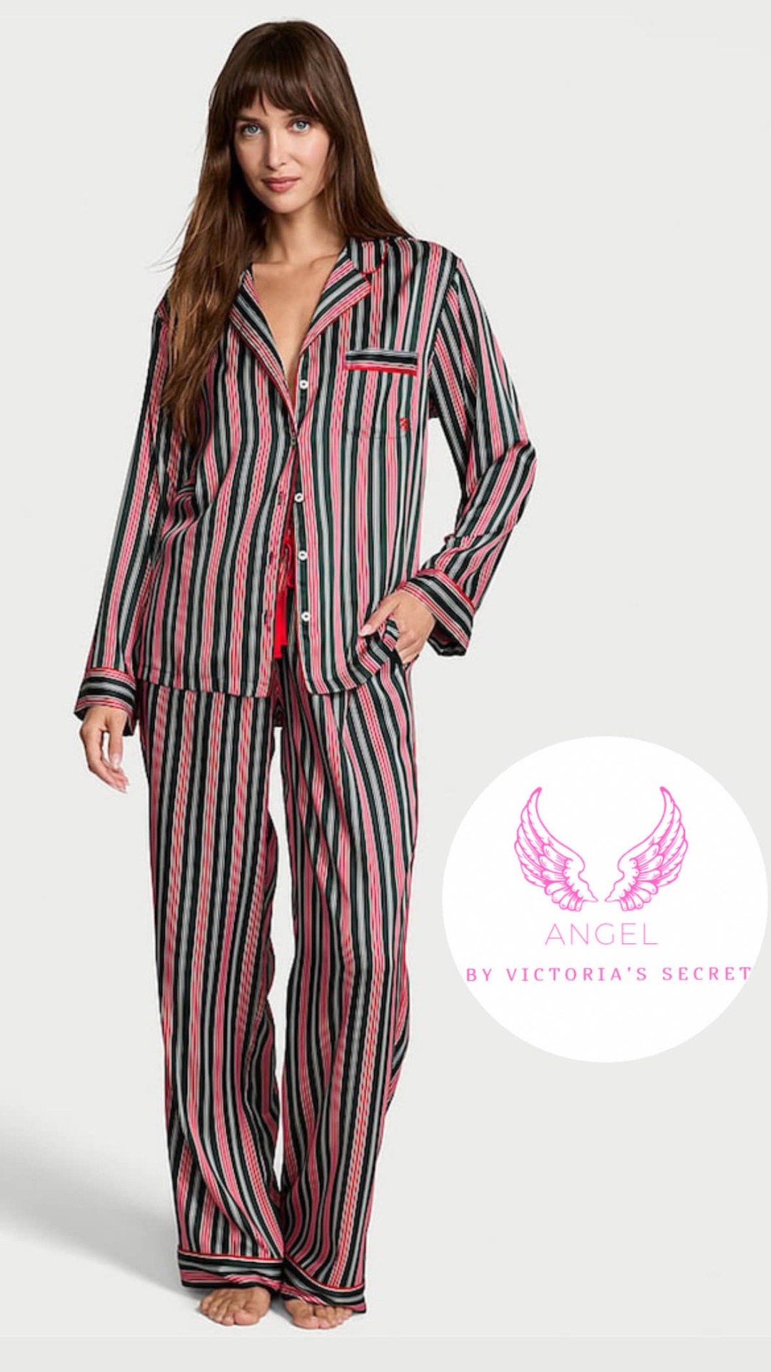 Пижама Victoria’s Secret красный, зеленый