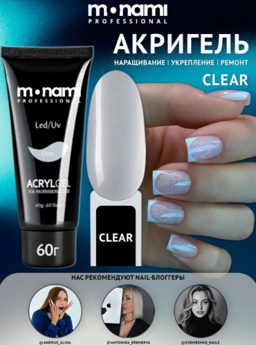 Monami акрил-гель Classic Clear 60 г