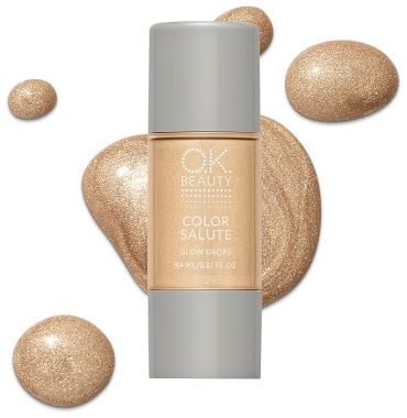 OK BEAUTY Жидкий хайлайтер для лица и тела хайлайтер GLOW DROPS Solar