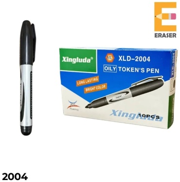 Маркер Eraser XLD-2004, 10 шт, 2 мм, черный