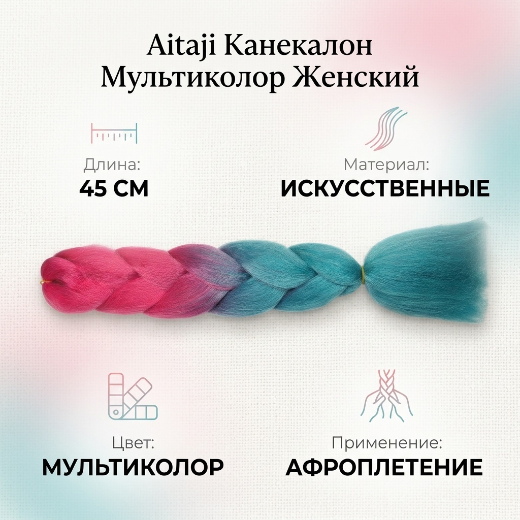 Aitaji канекалон мультиколор женский