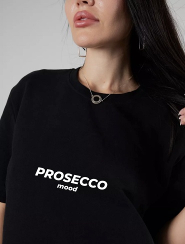 Футболка Velvet PROSECCO MOOD черный