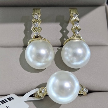 Gaukhar Jewelry 660BKD064-S вес 13.36 г золото, бриллиант, жемчуг