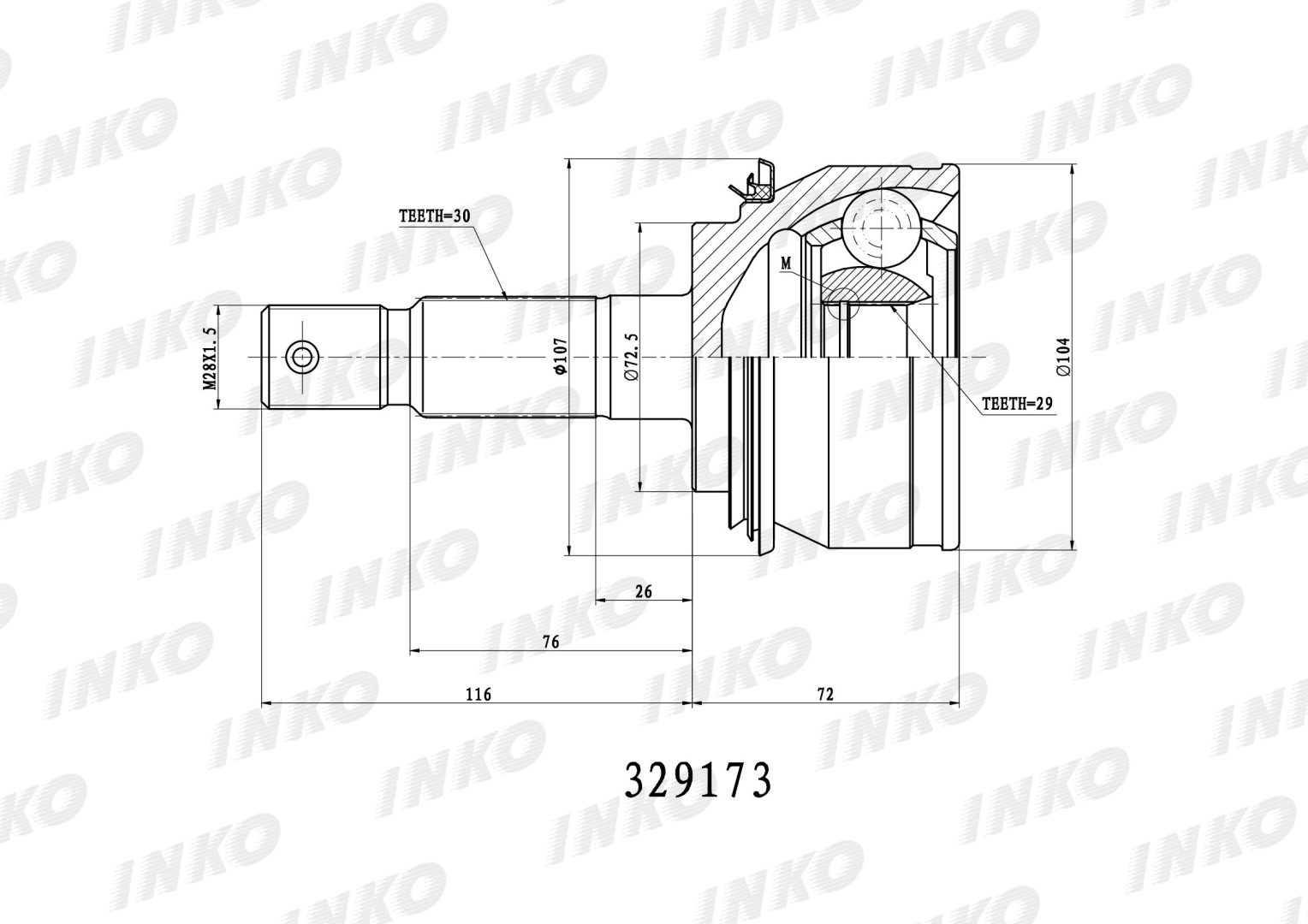INKO шрус 329173