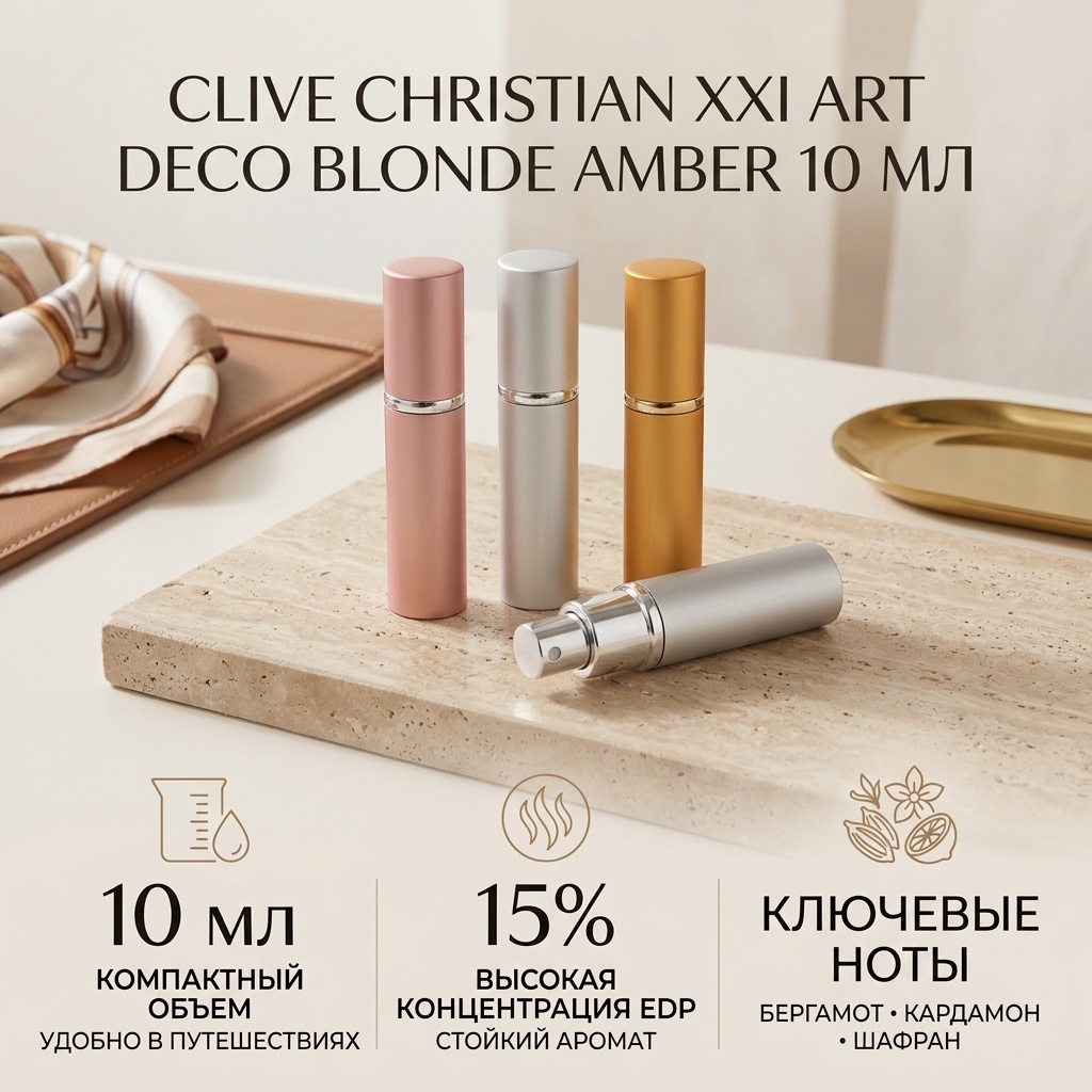 Clive Christian XXI Art Deco Blonde Amber парфюмерная вода EDP 10 мл, унисекс