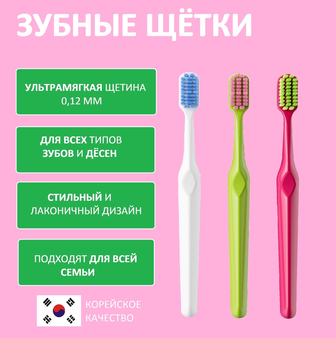 Kozyr ультрамягкие зубная щетка мягкая 3 шт