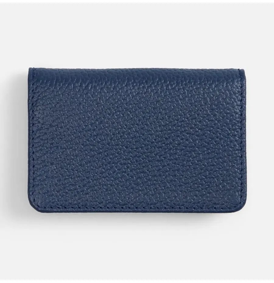 Картхолдер натуральная кожа синий