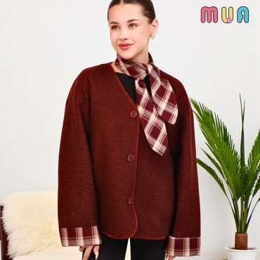 Пальто MUA бордовый