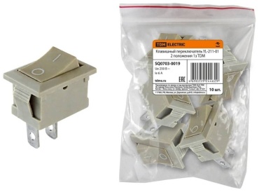 TDM ELECTRIC кнопка YL-211-01, серый