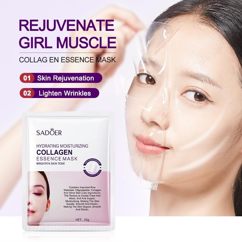 Маска для лица SADOER гелевая Peptide Collagen Essence Facial Mask - Маска для лица 1 шт