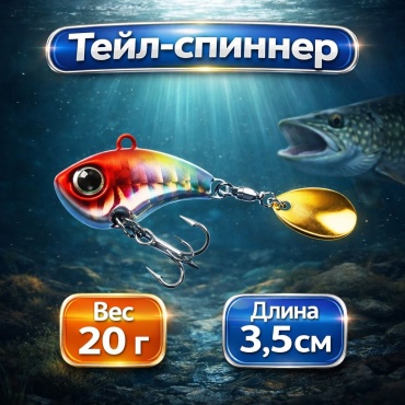 Блесна Отдых в стиле тейл-спиннер VIB — 20 г 1 шт