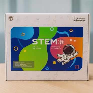 Обучающий набор STEM 4 модели: самолёт, карусель, светофор, платформа