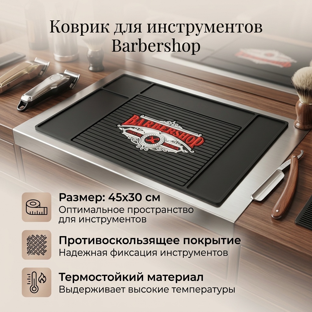 Barbershop Коврик для инструментов 45х30 см
