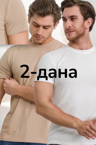 Футболка COCO&HANA белый, бежевый