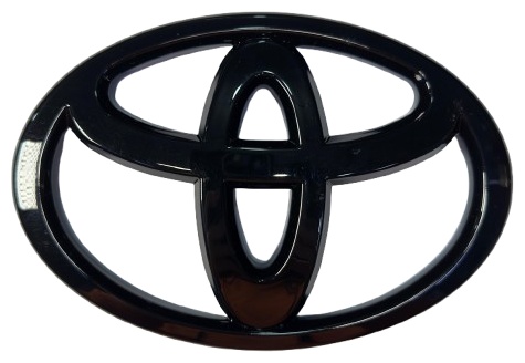 Эмблема передней решетки Toyota Hilux 2010-2015 черный глянец