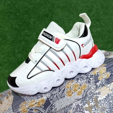 Кроссовки FASHION бежевый, красный