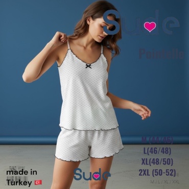 Пижама Sude Homewear черный, белый