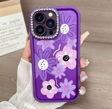 Чехол A-case для Apple iPhone 16 Pro фиолетовый