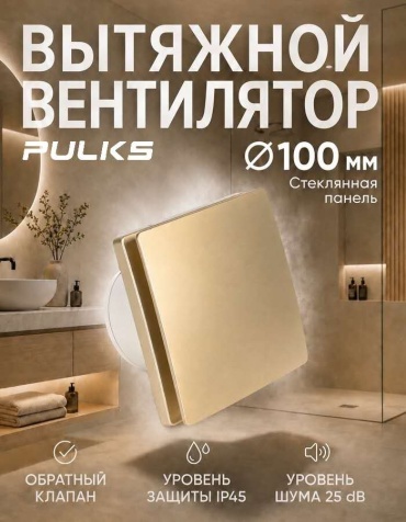 Вытяжной вентилятор Pulks осевой D100 мм 15Вт;C03