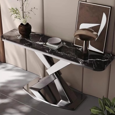 Консоль 0276ck, 150х35x85 см, черный, мультиколор