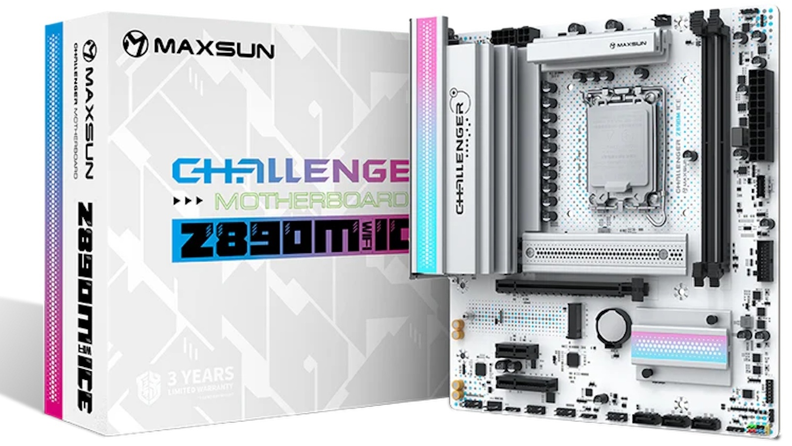 Материнская плата MAXSUN Challenger Z890M WIFI ICE